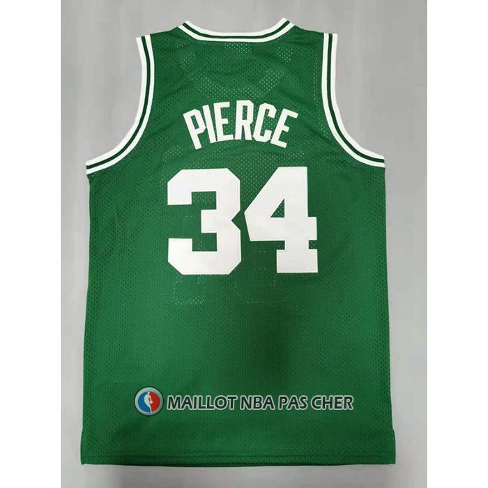 Maillot Boston Celtics Paul Pierce NO 34 Hardwood Classics Throwback Vert